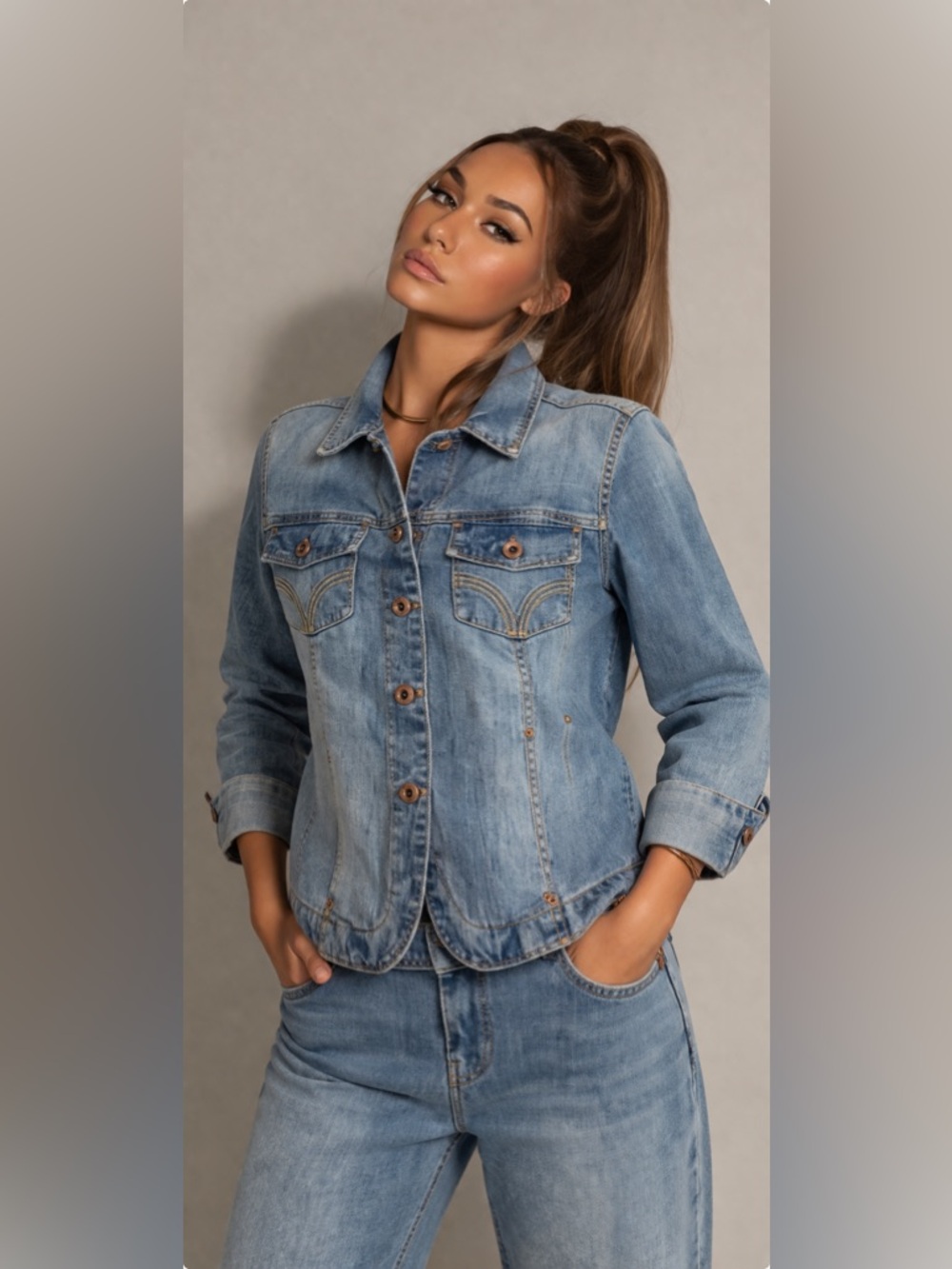 Sunfaded Denim Jacket | Relaxed Cropped Fit · Western Stitch · Butter Soft - Picture 2 of 13